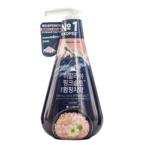 Зубная паста Perioe Pumping Himalaya Pink Salt Floral Mint, с розовой гималайской солью, 285г