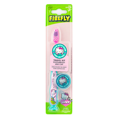 Зубная щетка Hello Kitty HK-3 Travel Kit2 на присоске с колпачком, от 3 лет Зубная щетка Hello Kitty HK-3 Travel Kit2 на присоске с колпачком, от 3 лет