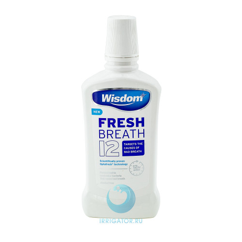 Ополаскиватель Wisdom Fresh Breath 12 антибактериальный, 500 мл