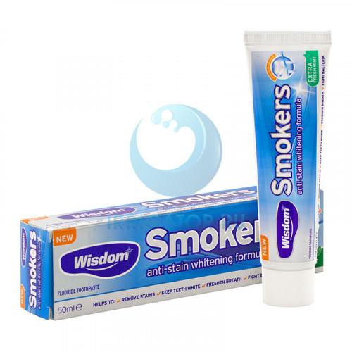 Зубная паста Wisdom Smokers Extra Fresh mint, 50мл