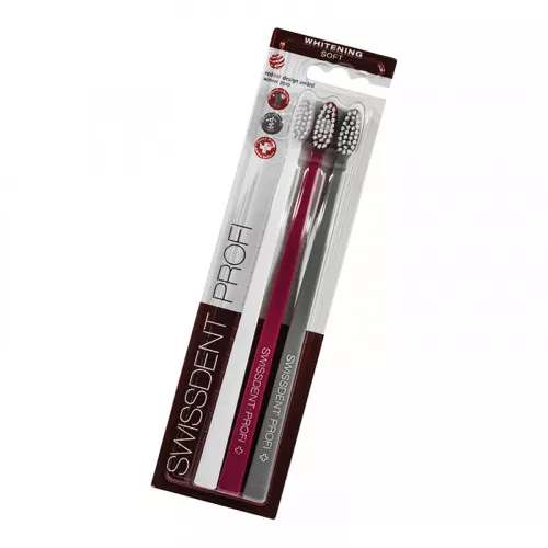 Зубная щетка SwissDent Profi soft отбеливающая, 3 шт Зубная щетка SwissDent Profi soft отбеливающая, 3 шт