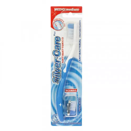 Зубная щетка Silver Care Plus антибактериальная medium
