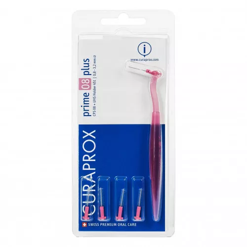 CURAPROX Prime Set PLUS: 5 ершиков CPS08 с держателем UHS451 CURAPROX Prime Set PLUS: 5 ершиков CPS08 с держателем UHS451