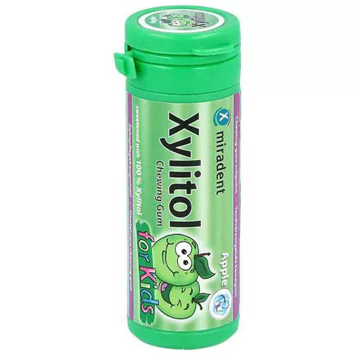 Жевательная резинка Miradent Xylitol for Kids, яблоко, 30 г Жевательная резинка Miradent Xylitol for Kids, яблоко, 30 г