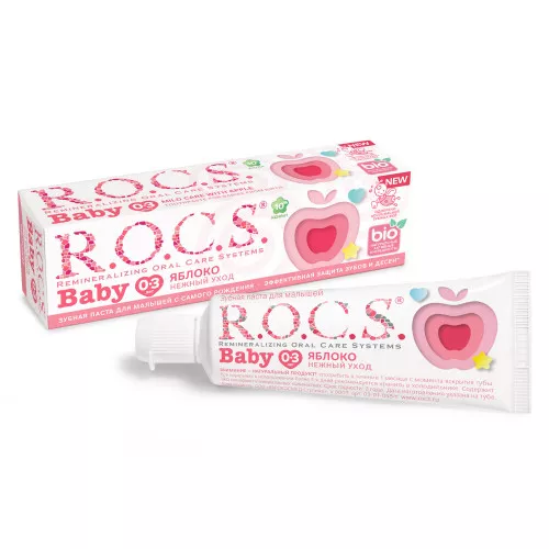 Зубная паста R.O.C.S. Baby 0-3 лет, Яблоко, 35 мл Зубная паста R.O.C.S. Baby 0-3 лет, Яблоко, 35 мл