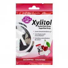 Леденцы с ксилитом Miradent XYLITOL DROPS вкус вишни, 60 г