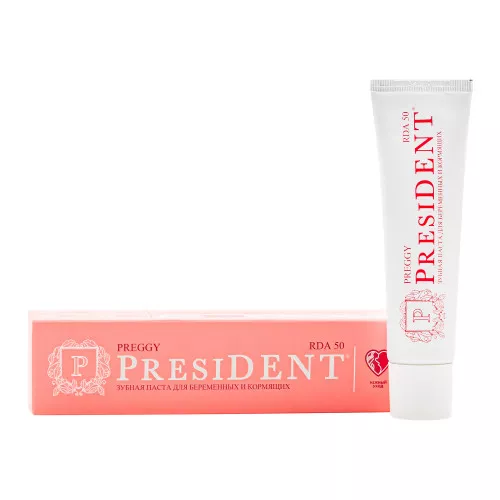 Зубная паста PresiDENT PROFI PREGGY для беременных и кормящих, 50 мл Зубная паста PresiDENT PROFI PREGGY для беременных и кормящих, 50 мл