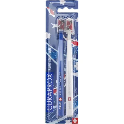 Набор зубных щеток CURAPROX CS 5460 ultra soft Duo Japan (белая, синяя), 2 шт Набор зубных щеток CURAPROX CS 5460 ultra soft Duo Japan (белая, синяя), 2 шт