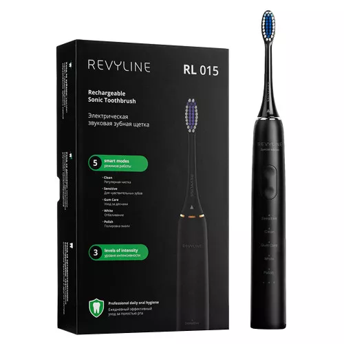 Электрическая звуковая зубная щетка Revyline RL 015 Black Электрическая звуковая зубная щетка Revyline RL 015 Black
