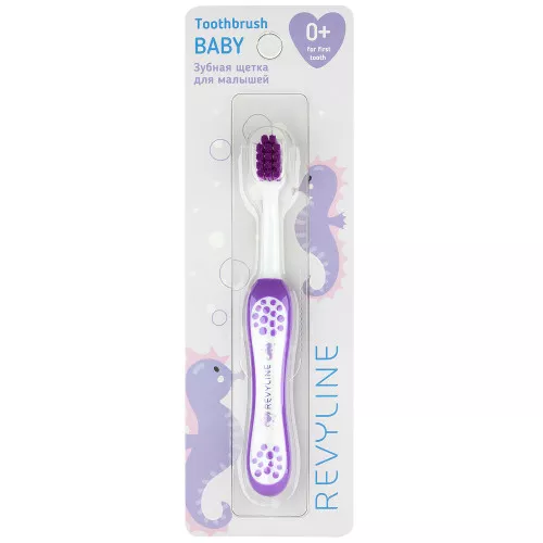 Детская зубная щетка Revyline Baby S3900 фиолетовая, Soft