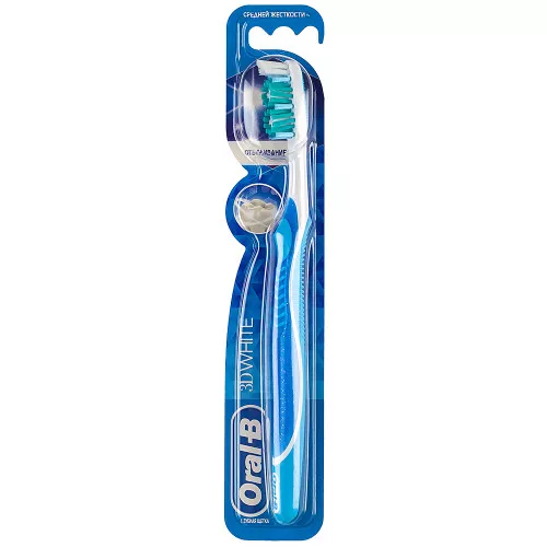 Зубная щетка Oral-B 3D White, medium Зубная щетка Oral-B 3D White, medium