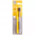 Набор зубных щеток Revyline SM6000 DUO Yellow + Grey