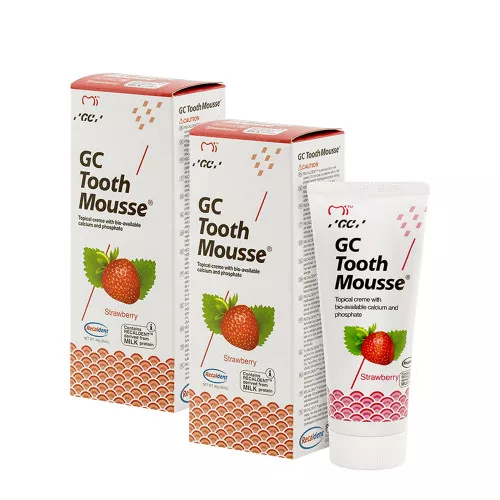 Гель Tooth Mousse реминерализирующий (клубника), 40 г, 2 шт. Гель Tooth Mousse реминерализирующий (клубника), 40 г, 2 шт.