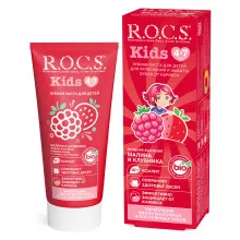 Зубная паста R.O.C.S. Kids Малина и Клубника 4-7 лет, 35 мл