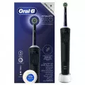 Набор Электрическая зубная щетка Braun Oral-B Vitality Pro Protect X Clean Cross Action, Black + Зубная нить Oral-B Essential Floss, 50 м