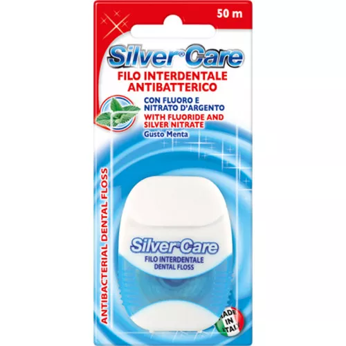Зубная нить Silver Care Antibakterial, 50 м