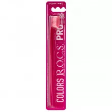Зубная щетка R.O.C.S. PRO Colors розовая, medium