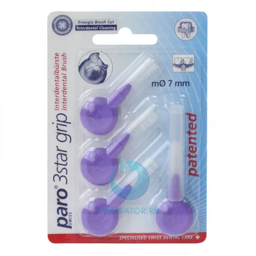 Ершики Paro 3Star-Grip треугольные 7 мм Ершики Paro 3Star-Grip треугольные 7 мм