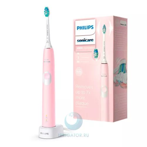Электрическая зубная щетка Philips Sonicare ProtectiveClean HX6806/04, розовая Электрическая зубная щетка Philips Sonicare ProtectiveClean HX6806/04, розовая